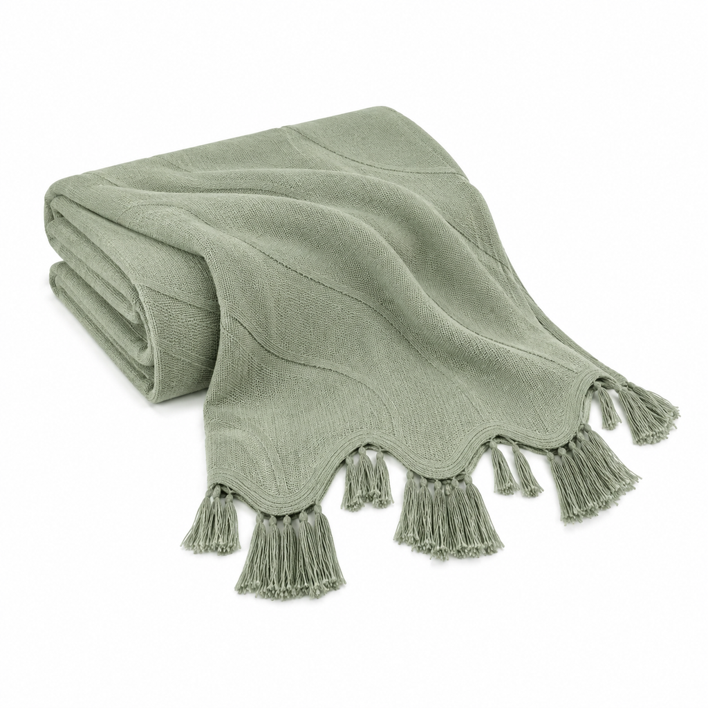 LoomRest Wave-Edge Lightweight Throw