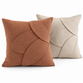 CushionCove Petal-Seam Pillow Cover Set