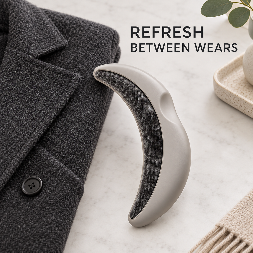 LintSweep Crescent Garment Brush