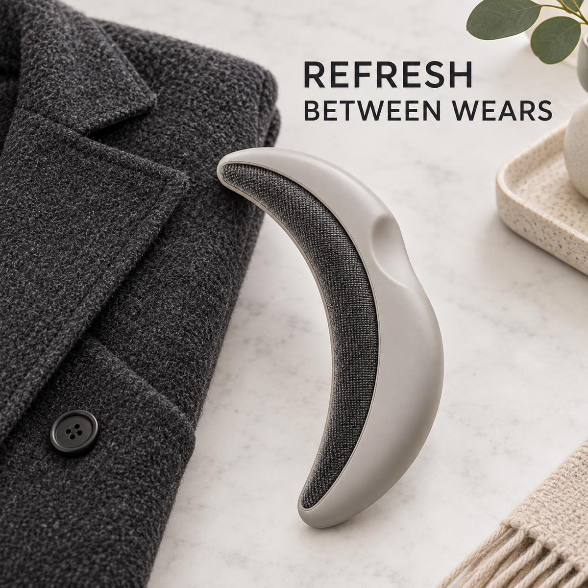 LintSweep Crescent Garment Brush