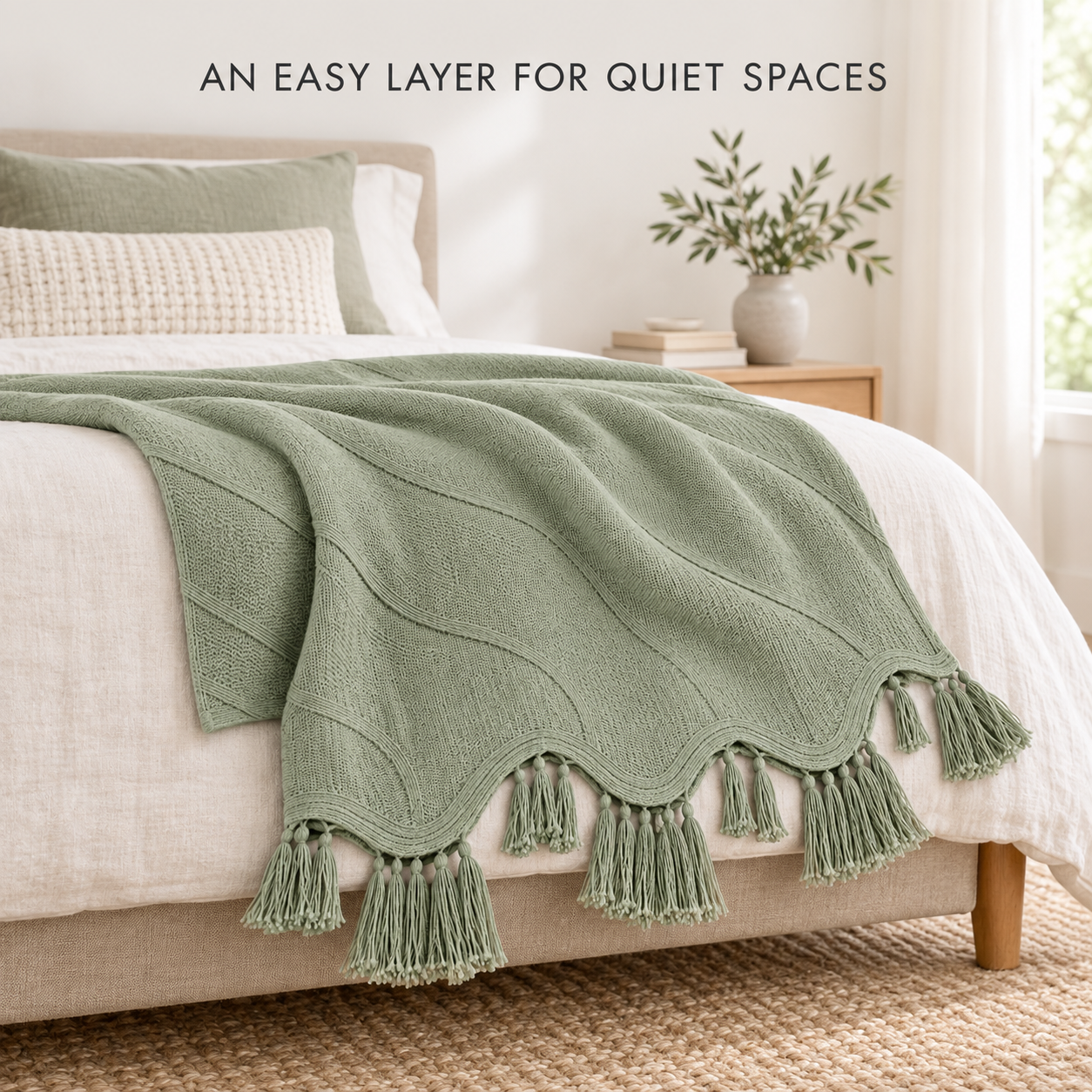 LoomRest Wave-Edge Lightweight Throw
