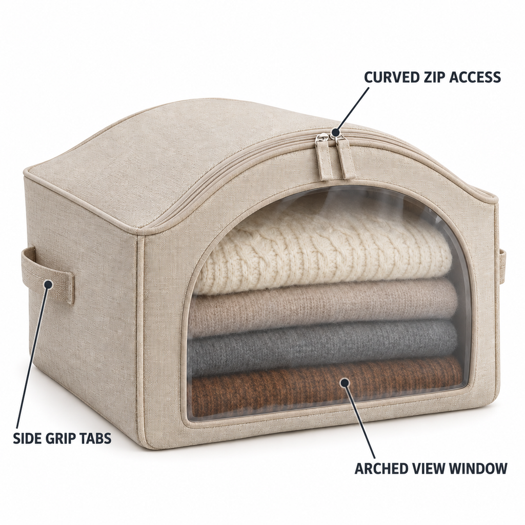 SoftFrame Arch-Window Sweater Storage Box
