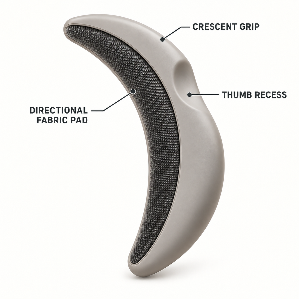 LintSweep Crescent Garment Brush