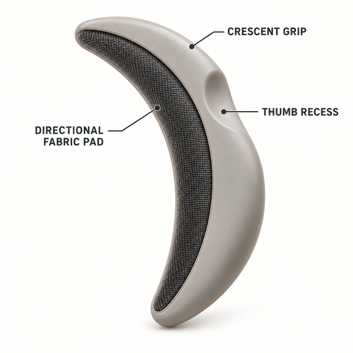 LintSweep Crescent Garment Brush