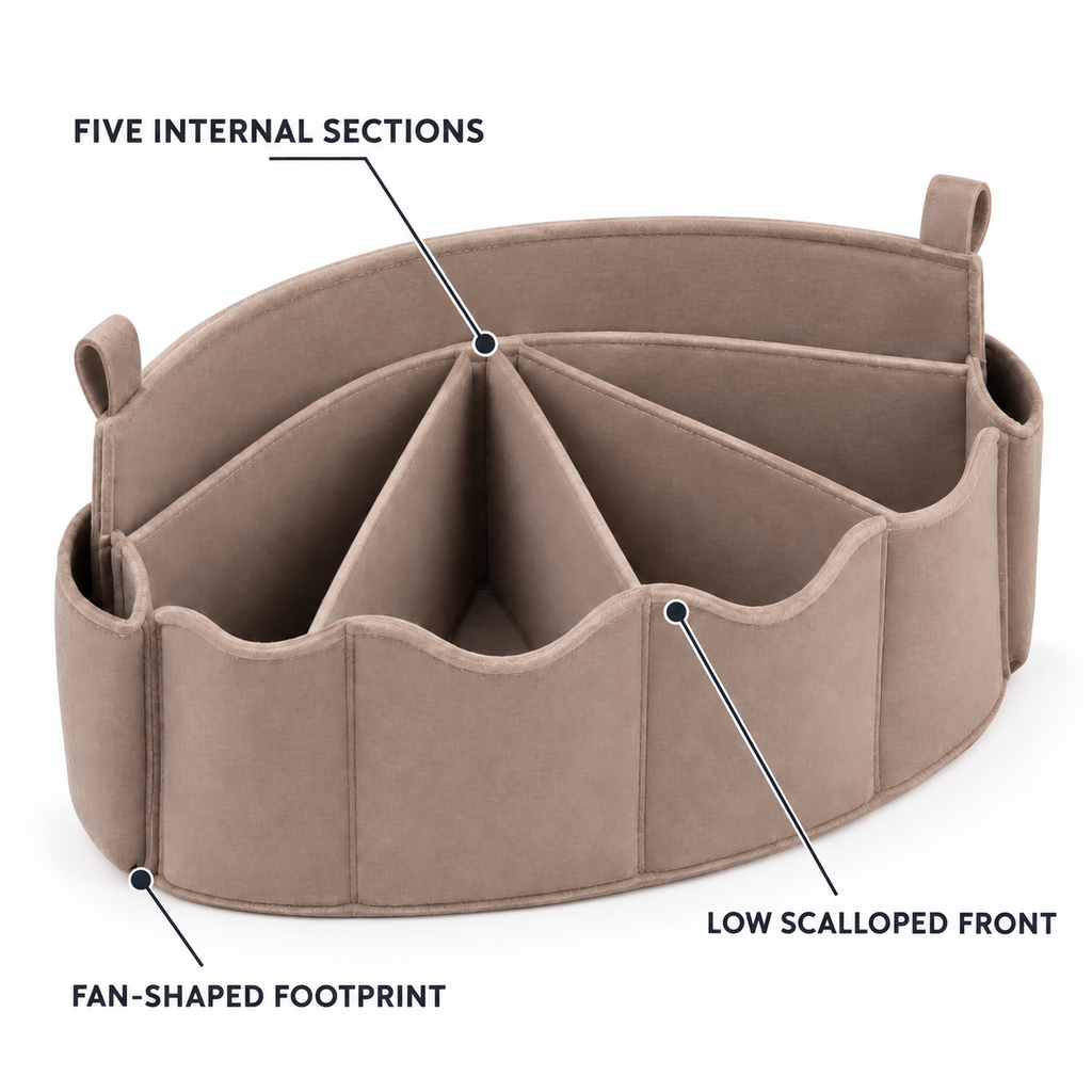 FormKeep Fan-Cell Handbag Organizer Insert