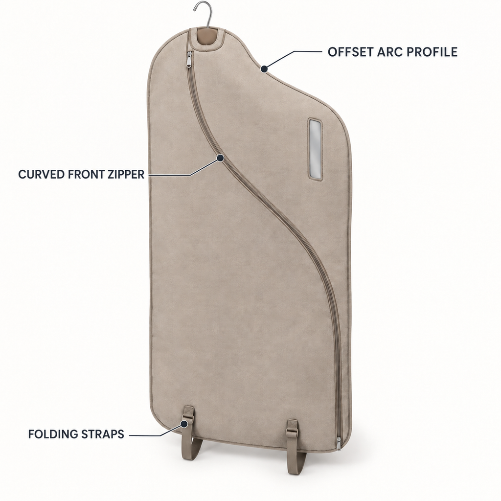 HangShield Offset-Arc Garment Bag