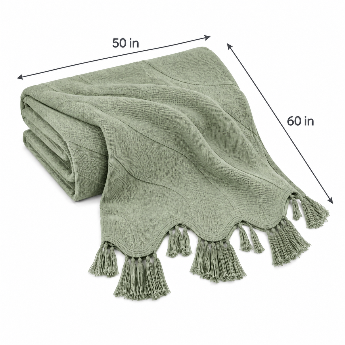 LoomRest Wave-Edge Lightweight Throw