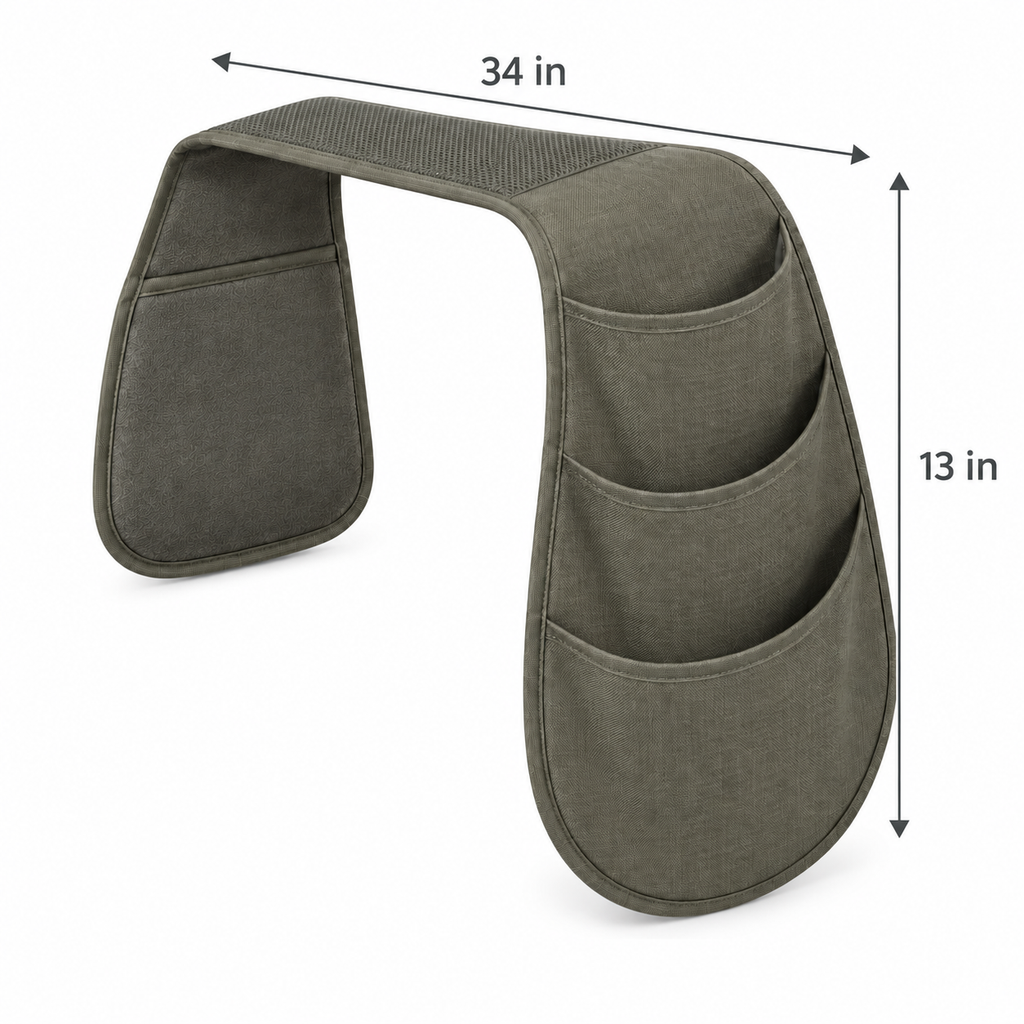 SofaSide Flow-Saddle Armrest Organizer