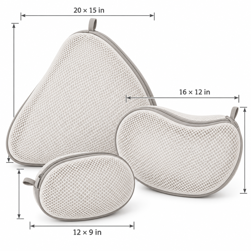 MeshCycle Pebble-Lobe Laundry Bag Set