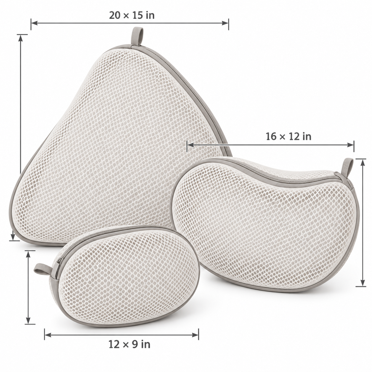 MeshCycle Pebble-Lobe Laundry Bag Set