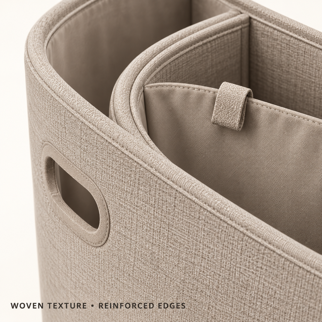SortWeave Arc-Partition Laundry Hamper
