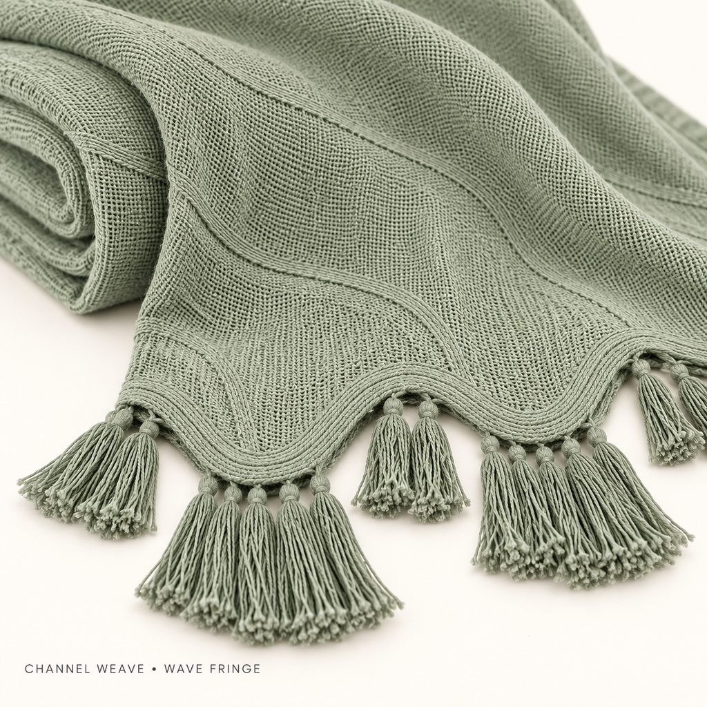 LoomRest Wave-Edge Lightweight Throw